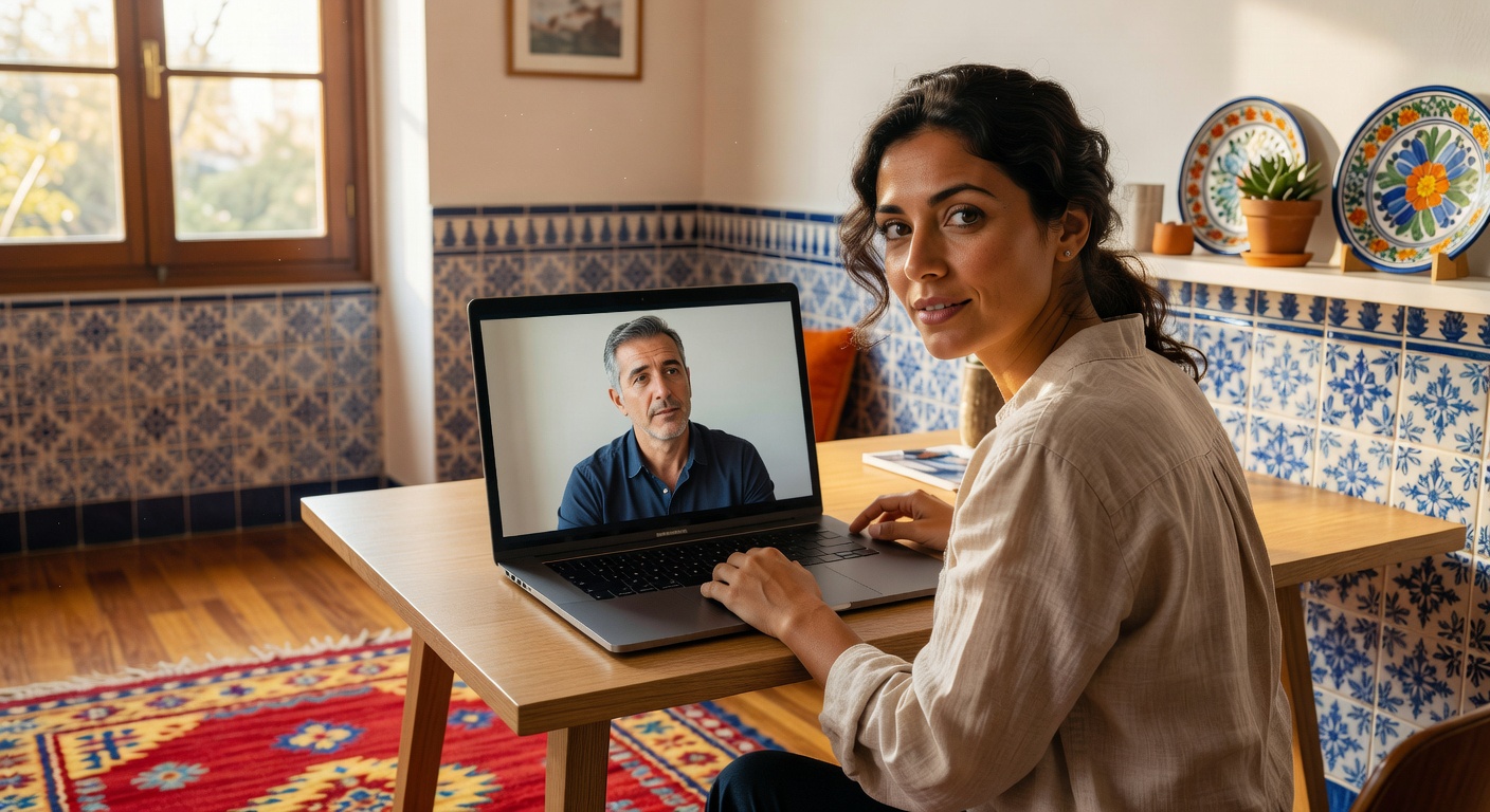Sesión de coaching online por videollamada