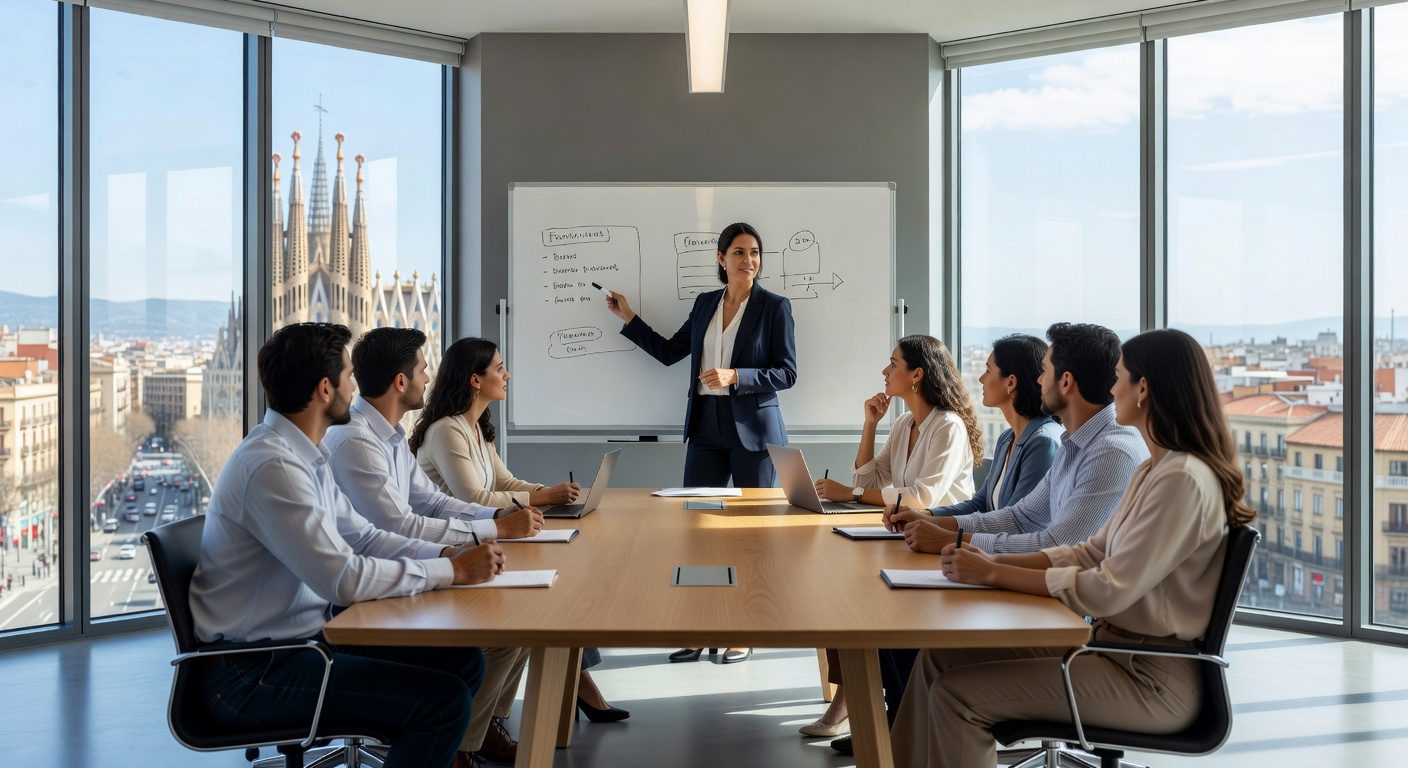 Sesión de coaching grupal en Barcelona